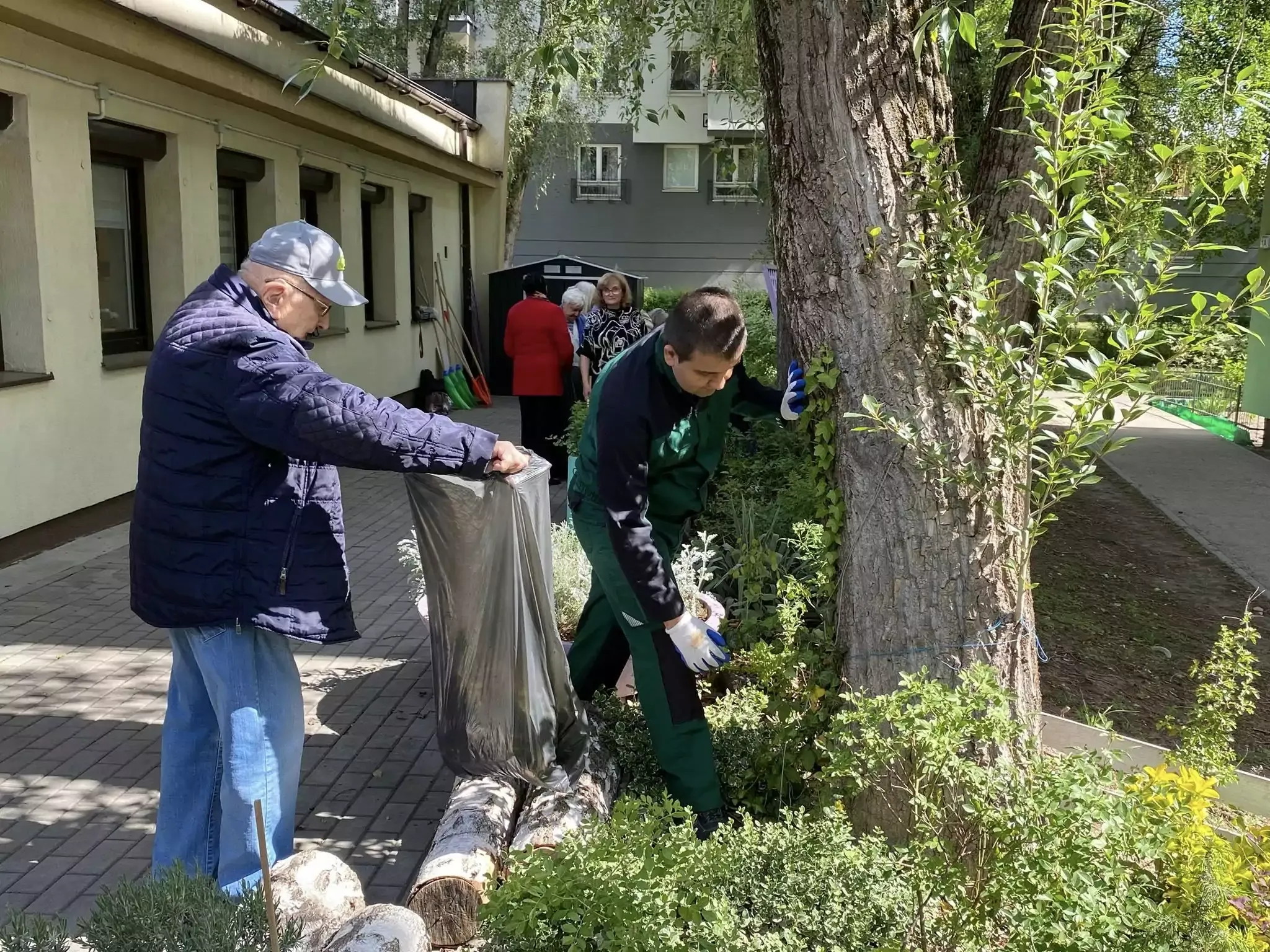 Uczniowie pomagają seniorom