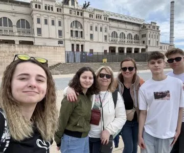 Uczniowie na wycieczce w Barcelonie