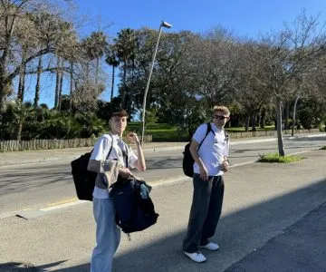 Uczniowie na wycieczce w Barcelonie