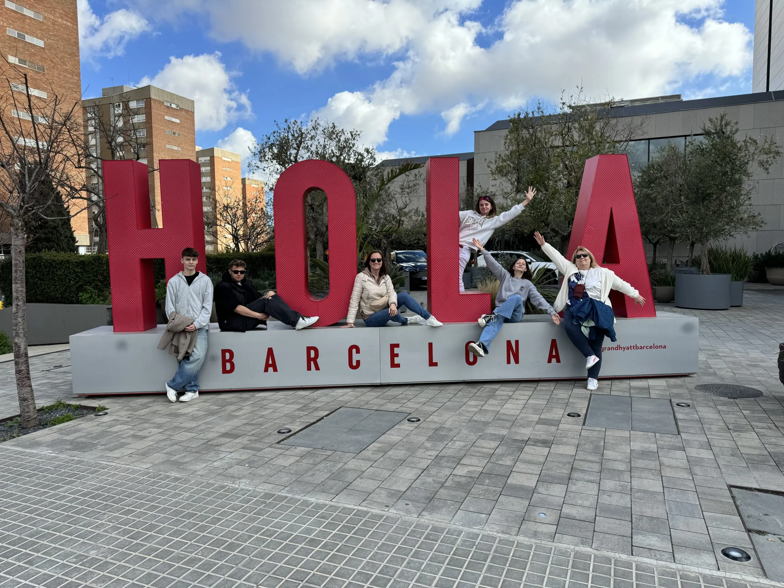 Uczniowie na wycieczce w Barcelonie