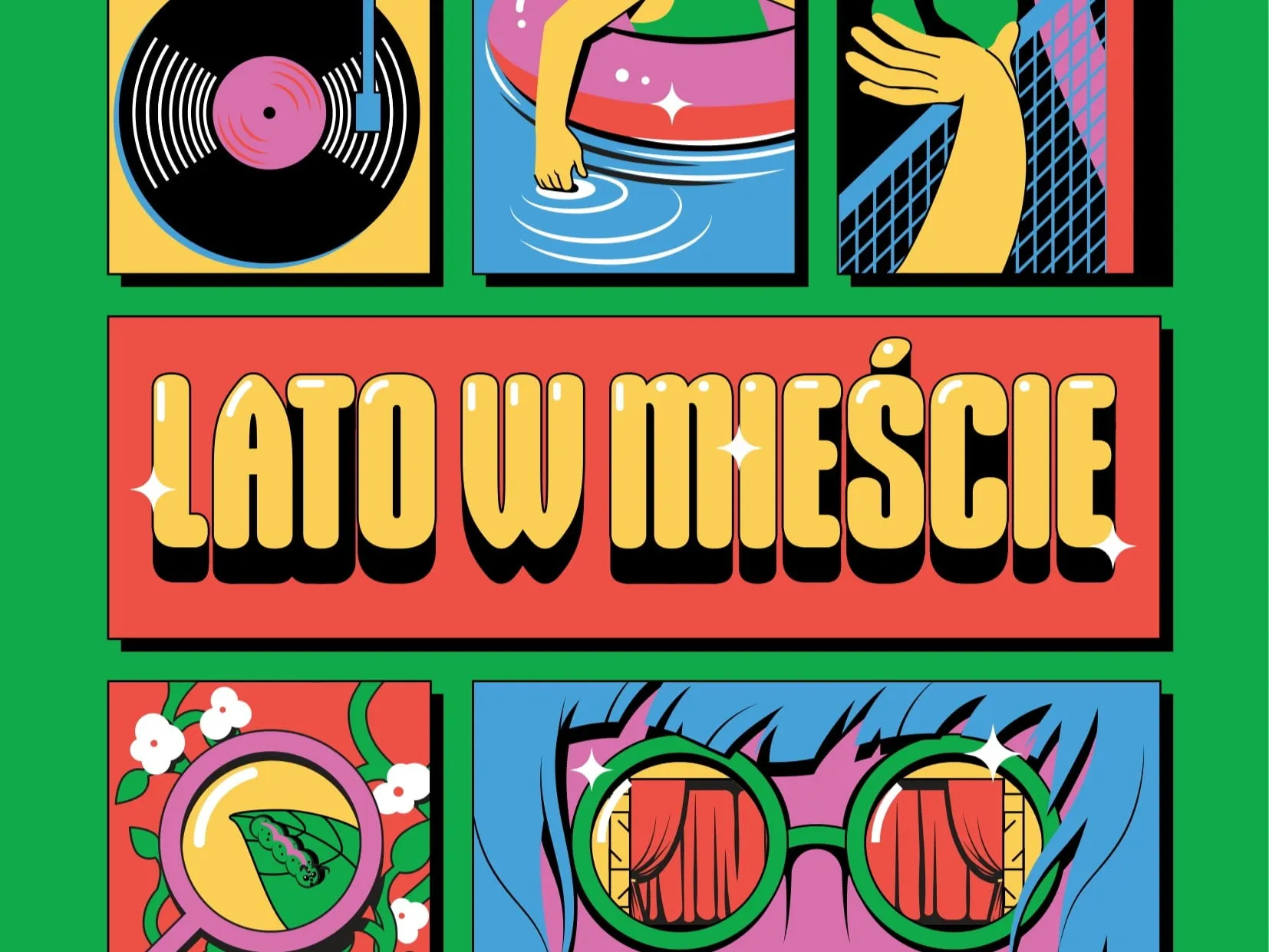 lato w mieście - plakat