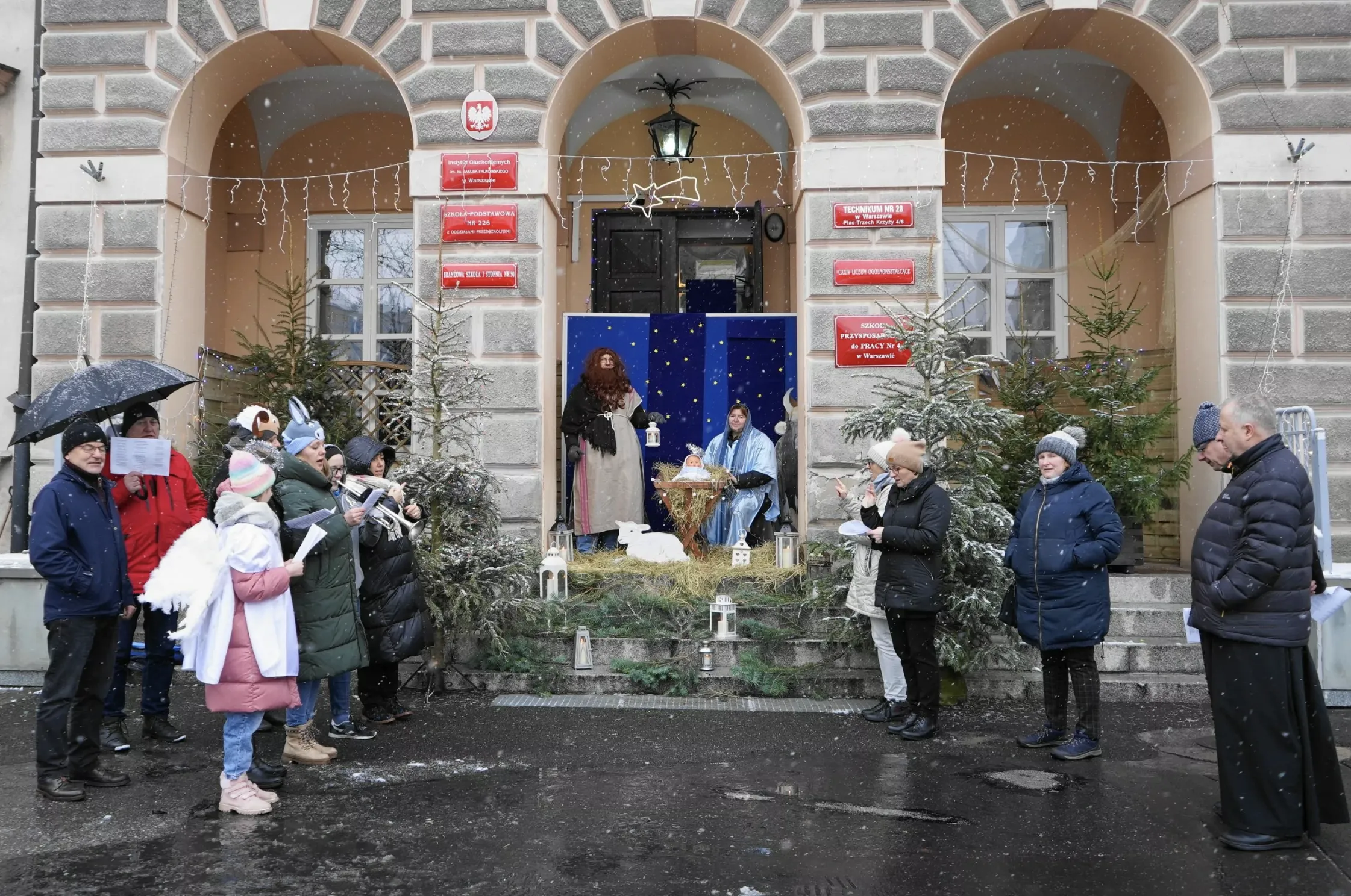 Żywa Szopka w Instytucie Głuchoniemych