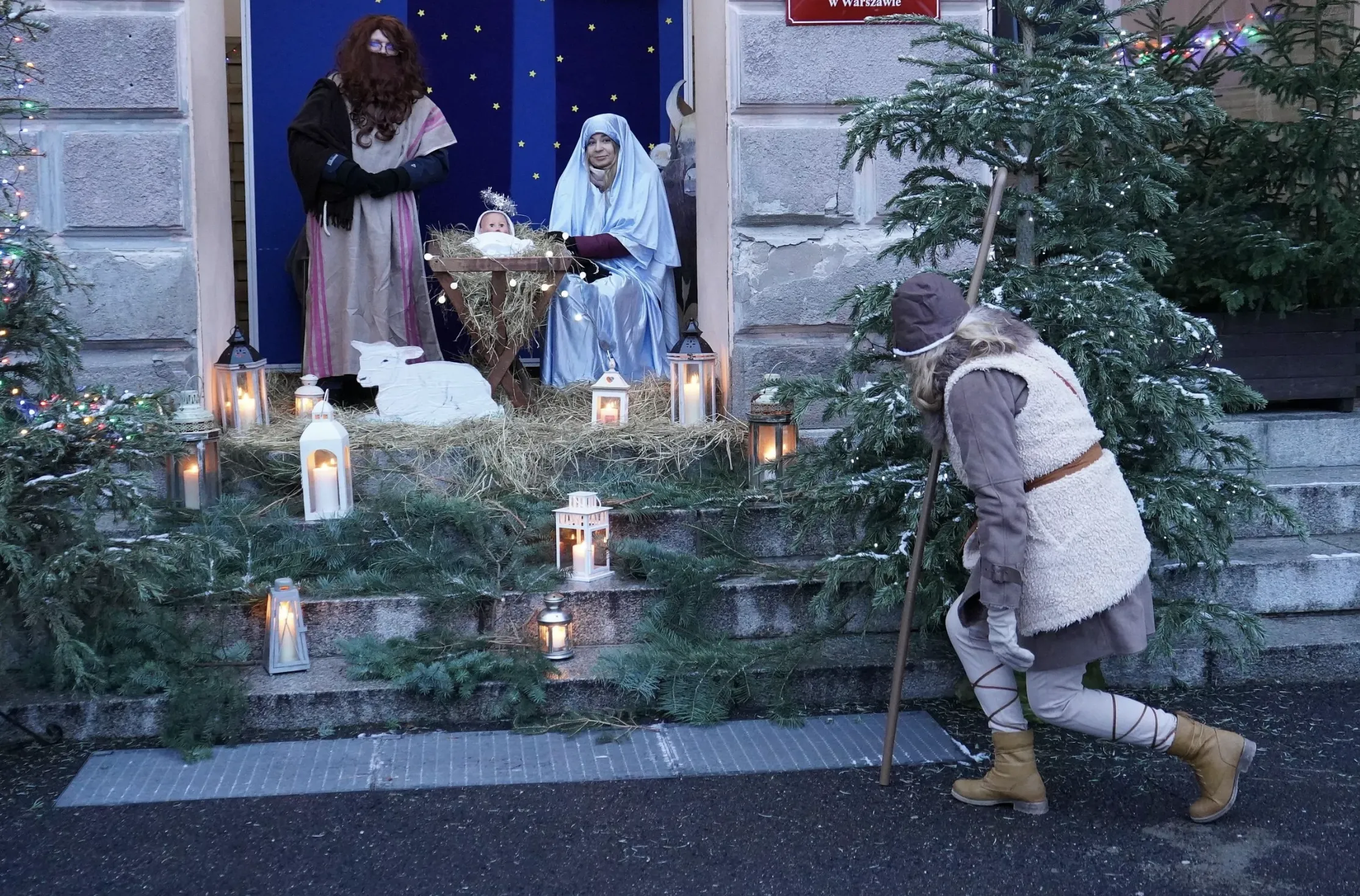 Żywa Szopka w Instytucie Głuchoniemych