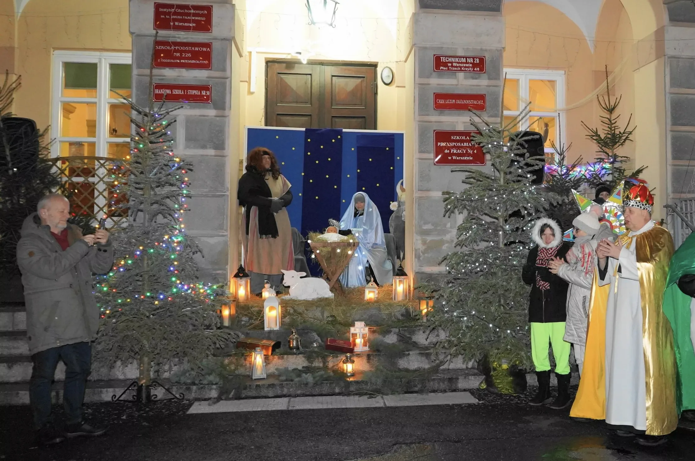 Żywa Szopka w Instytucie Głuchoniemych
