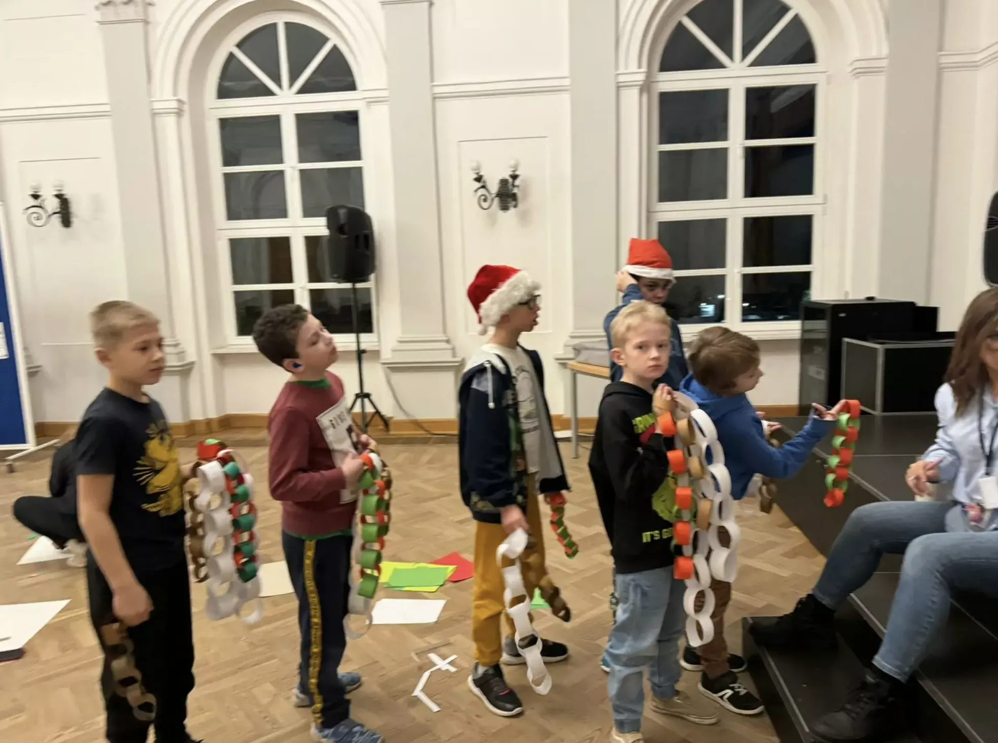 Kalendarz adwentowy w internacie młodszych