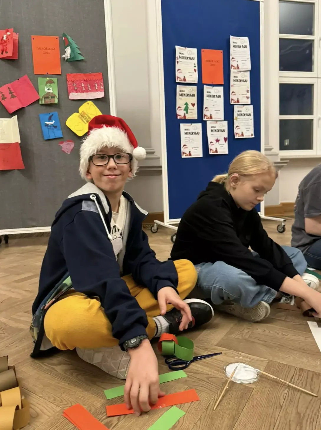 Kalendarz adwentowy w internacie młodszych