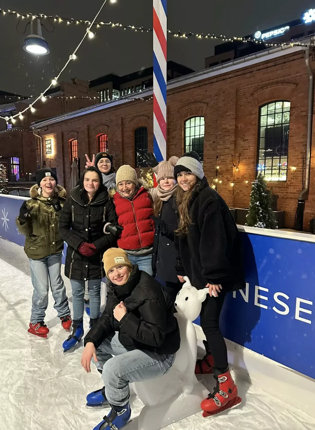 Wieczorne wyjście na łyżwy! Huraaa!
