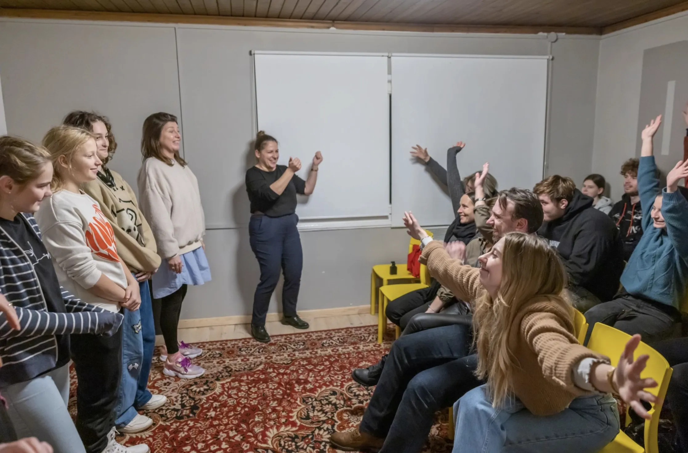 Finał Warsztatów Improwizacji Teatralnych Loesje w Jazdowie