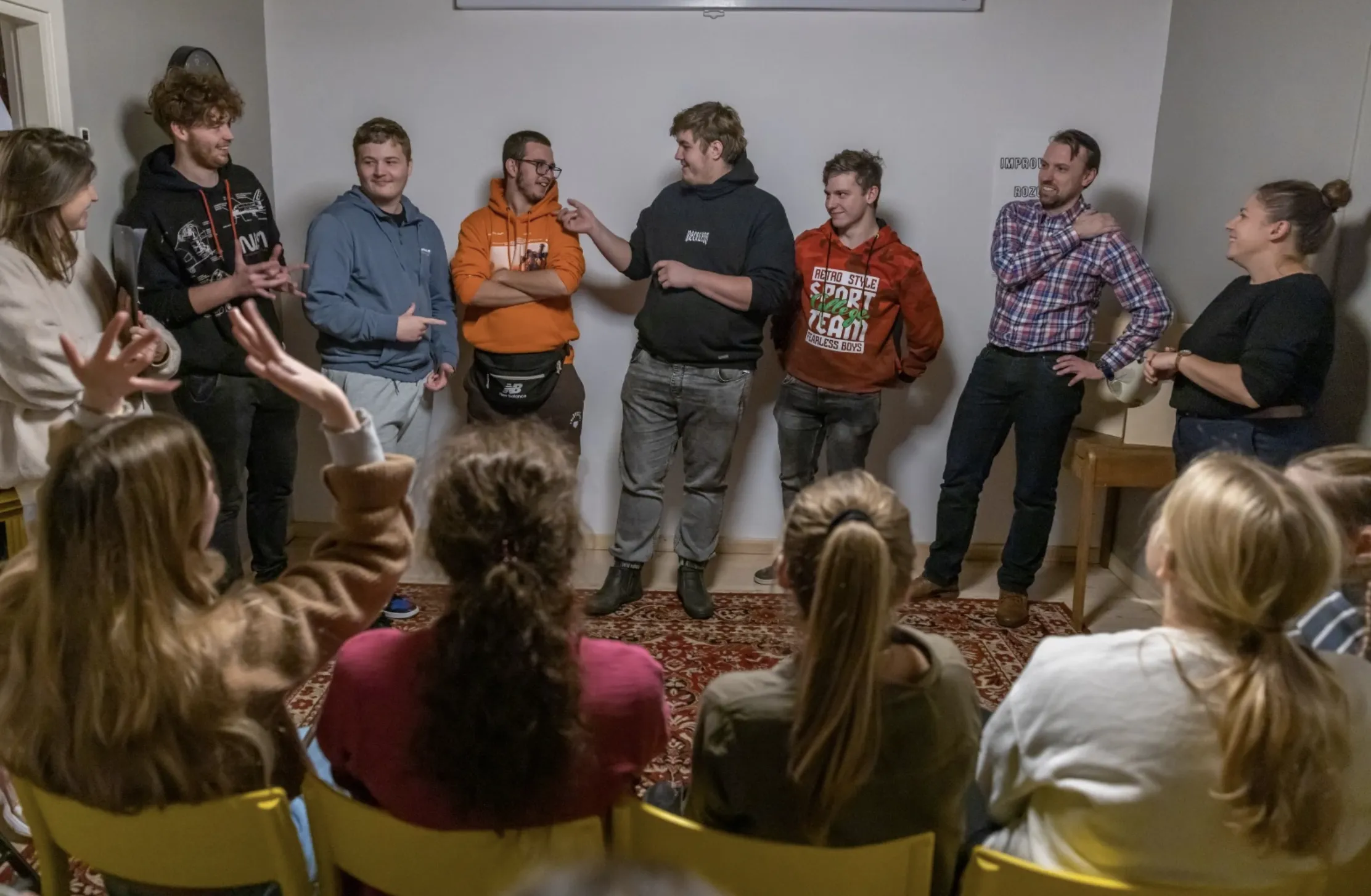 Finał Warsztatów Improwizacji Teatralnych Loesje w Jazdowie