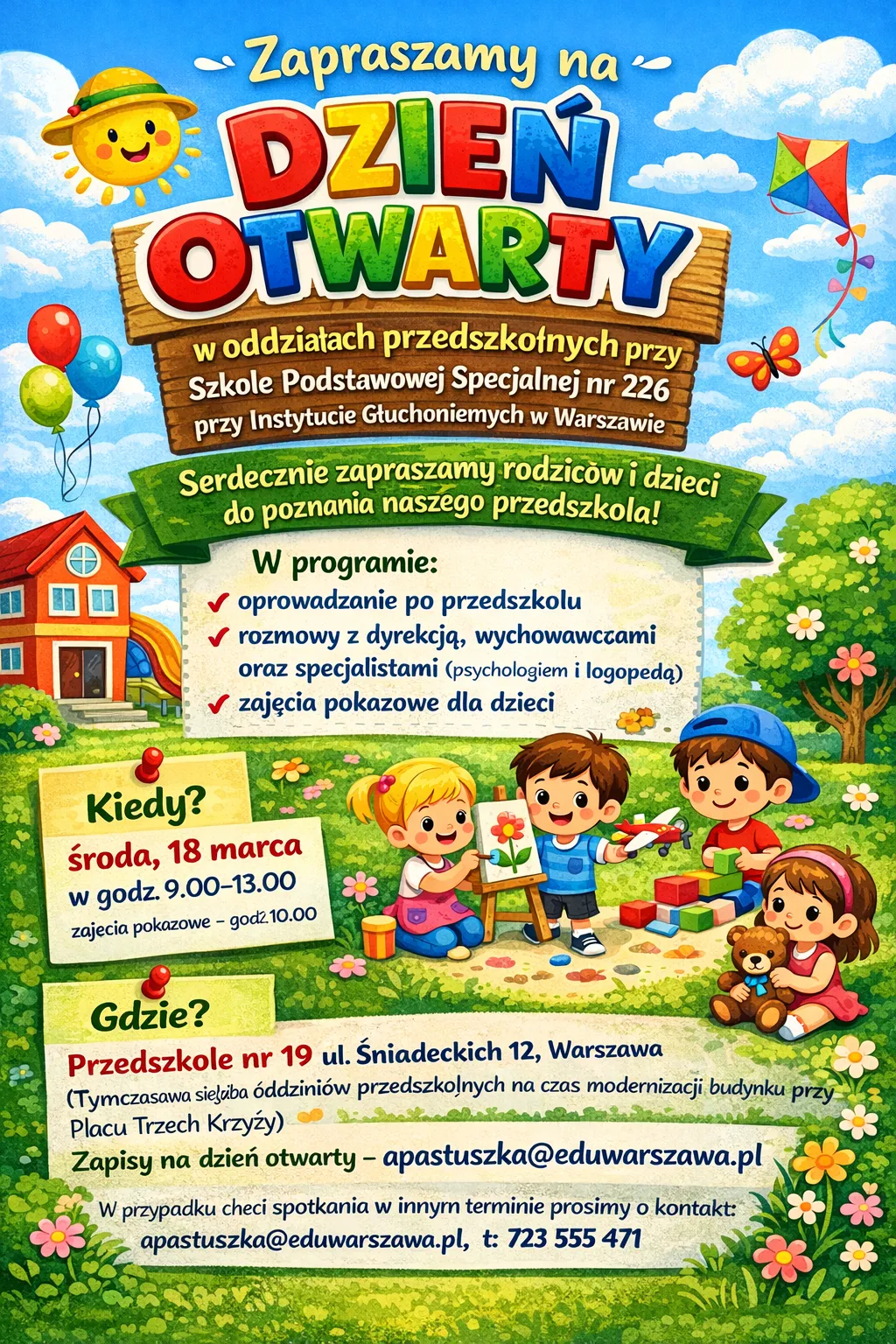 Dzień Otwarty w Przedszkolu !